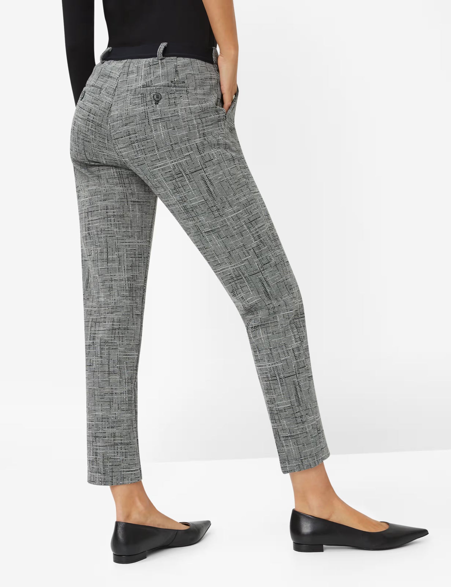 Brax Maron Plaid Chino Trouser