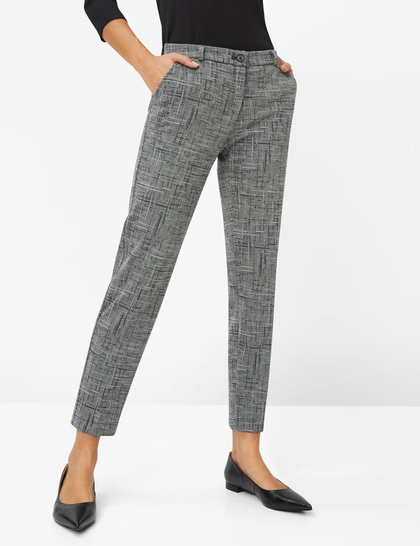 Brax Maron Plaid Chino Trouser