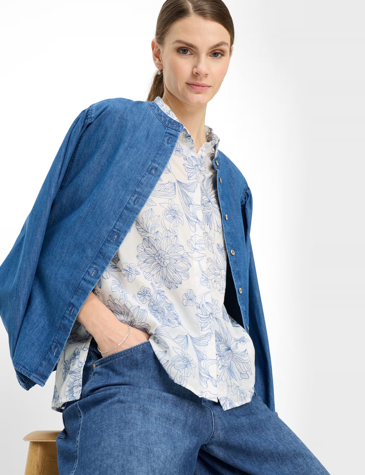 Brax Vicki Floral Blouse