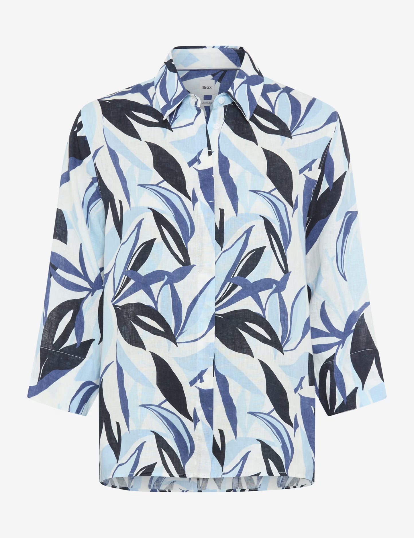 Brax Vicki Linen Print Shirt