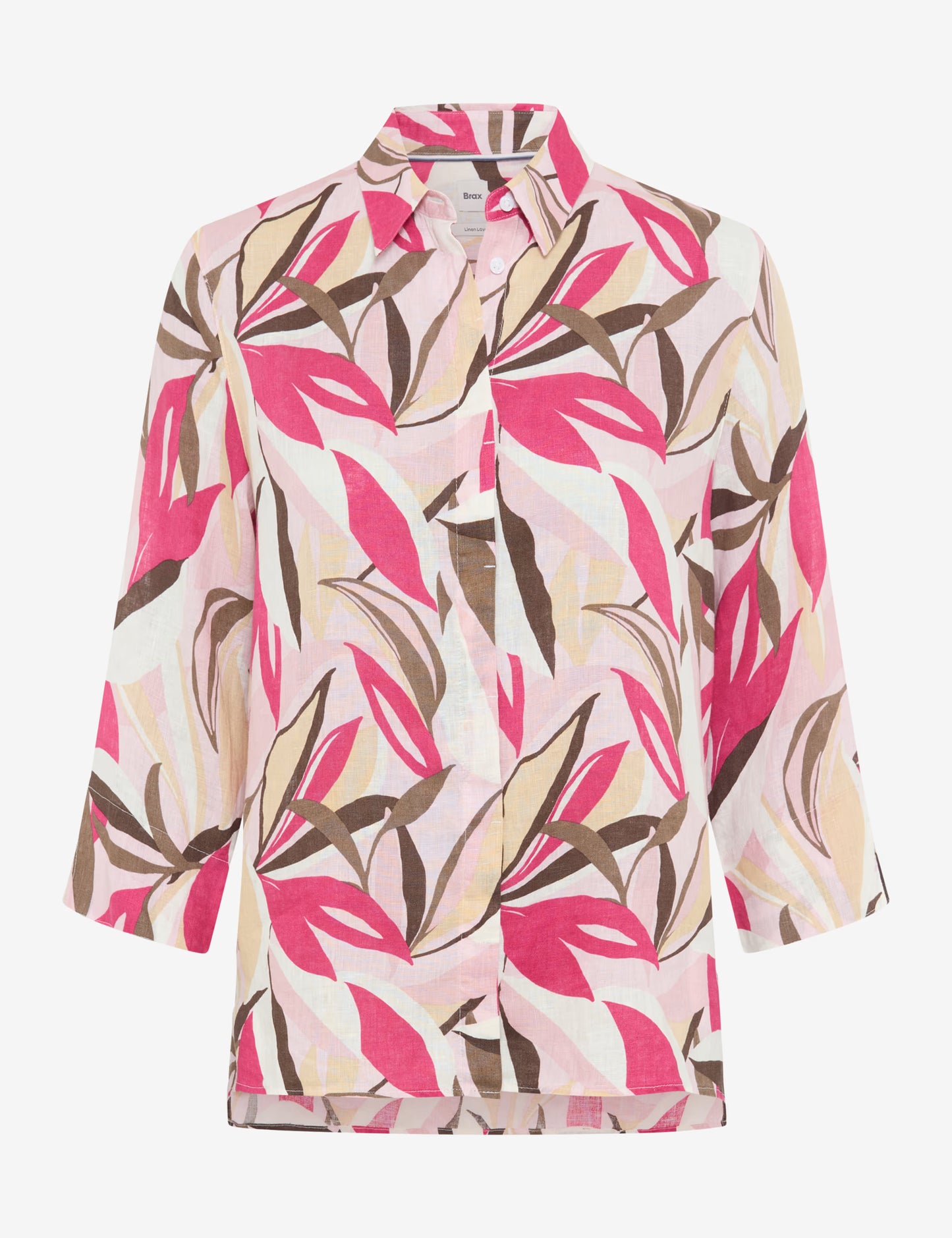 Brax Vicki Linen Print Shirt