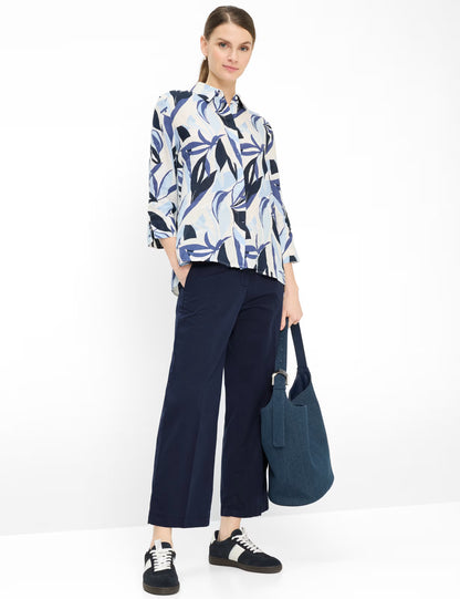 Brax Vicki Linen Print Shirt