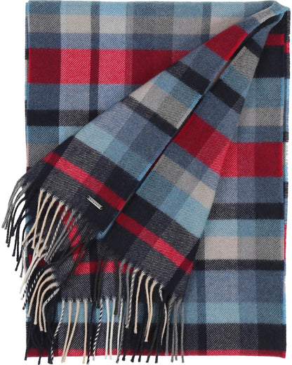 Bugatti Men's Plaid Wool Scarf