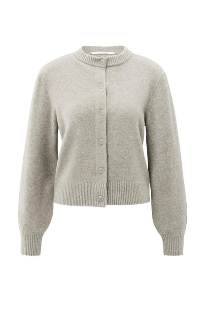 YAYA Cardigan with Detachable Collar