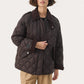 Part Two Laurana Short Quilted Coat with Corduroy Details