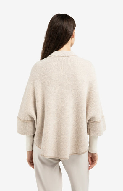 YAYA Jaquard Knitted Poncho