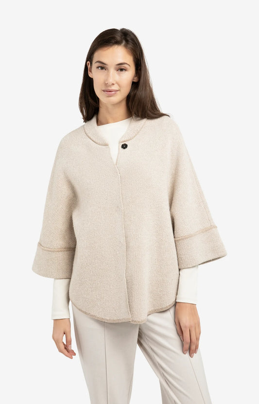 YAYA Jaquard Knitted Poncho