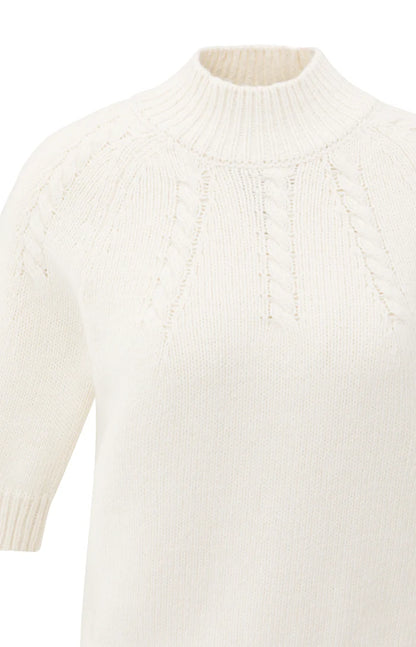 YAYA Chunky Knit Cable Knit Sweater