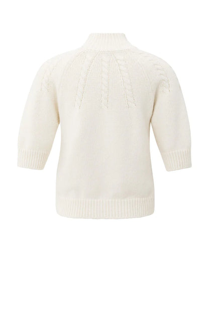 YAYA Chunky Knit Cable Knit Sweater