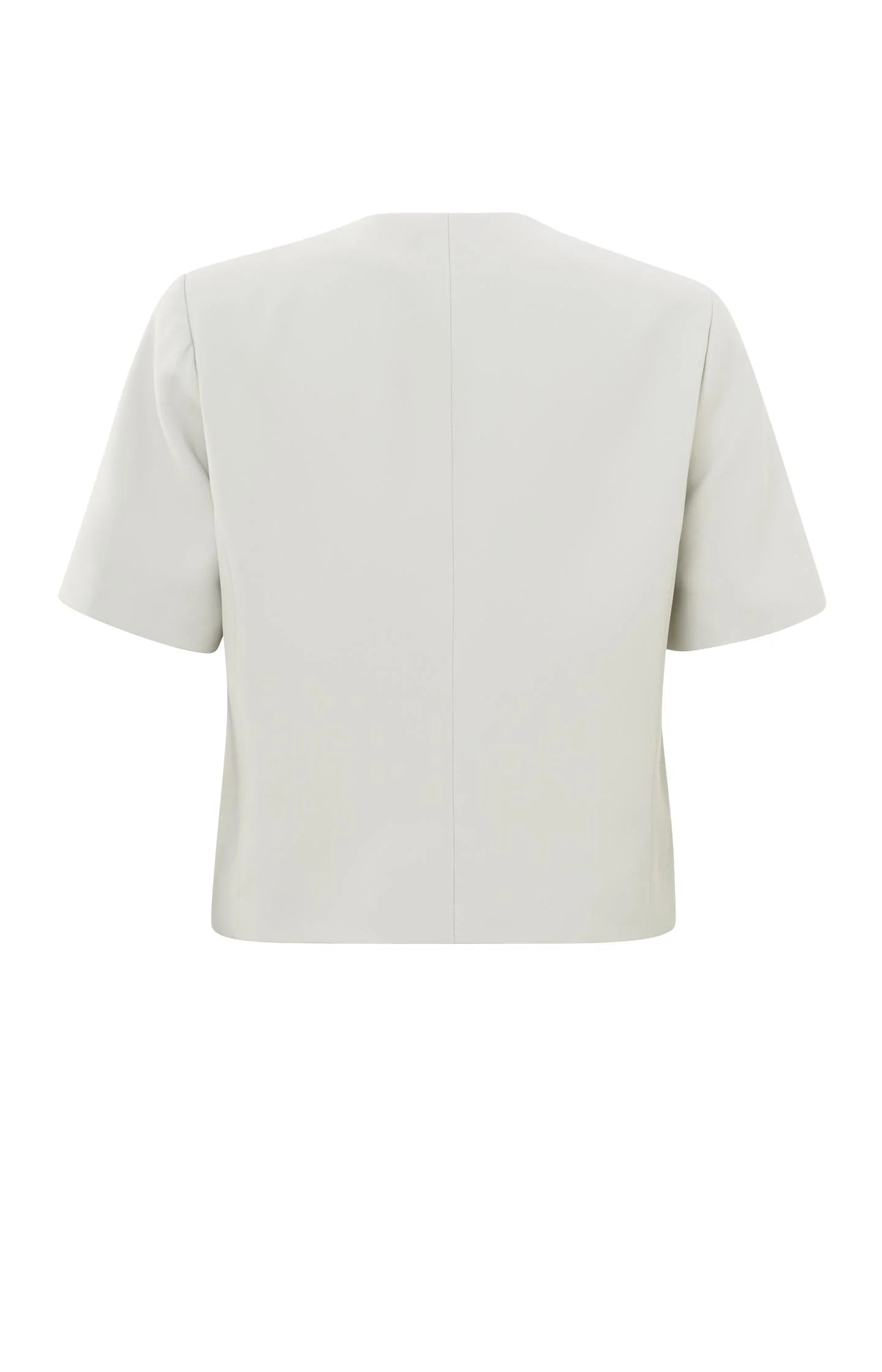 YAYA Short Sleeve Cropped Blazer