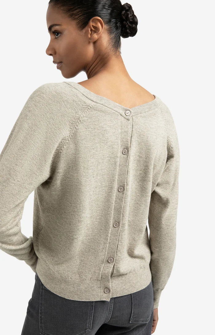 YAYA Double V-Neck Sweater