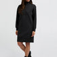 YAYA Sweat Dress with Half Zip