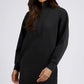 YAYA Sweat Dress with Half Zip