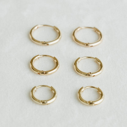 Thin Hoops: Mini (12mm)