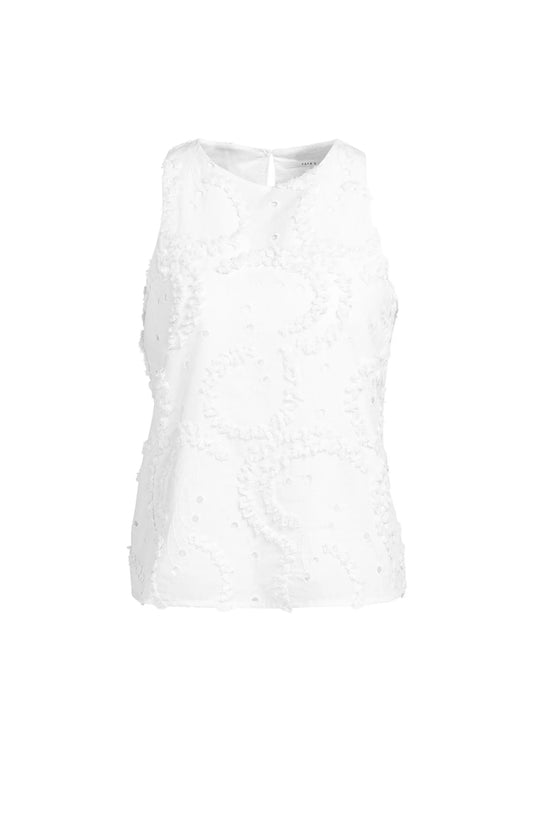 YAYA Embroidered Top