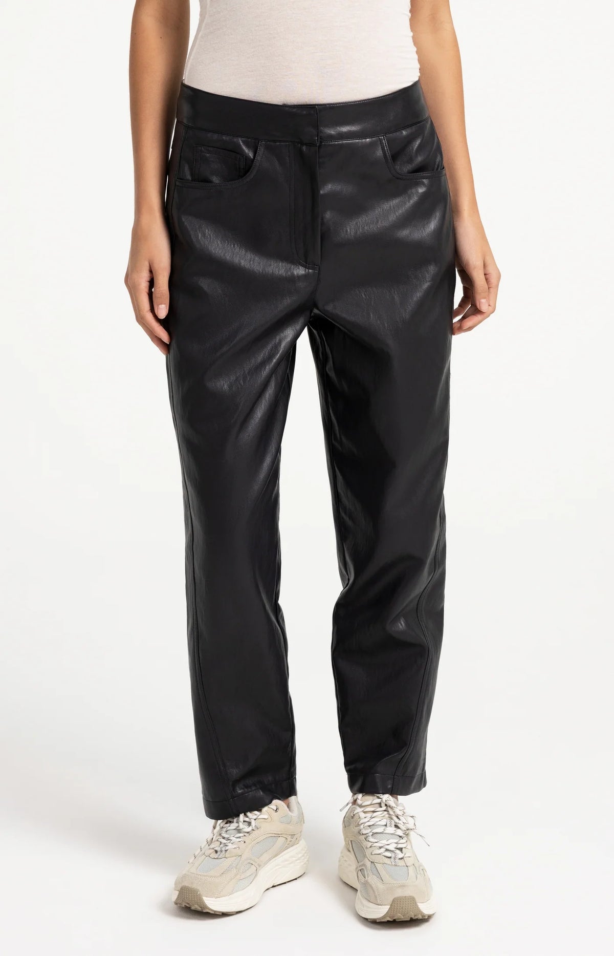 YAYA Faux Leather Trouser