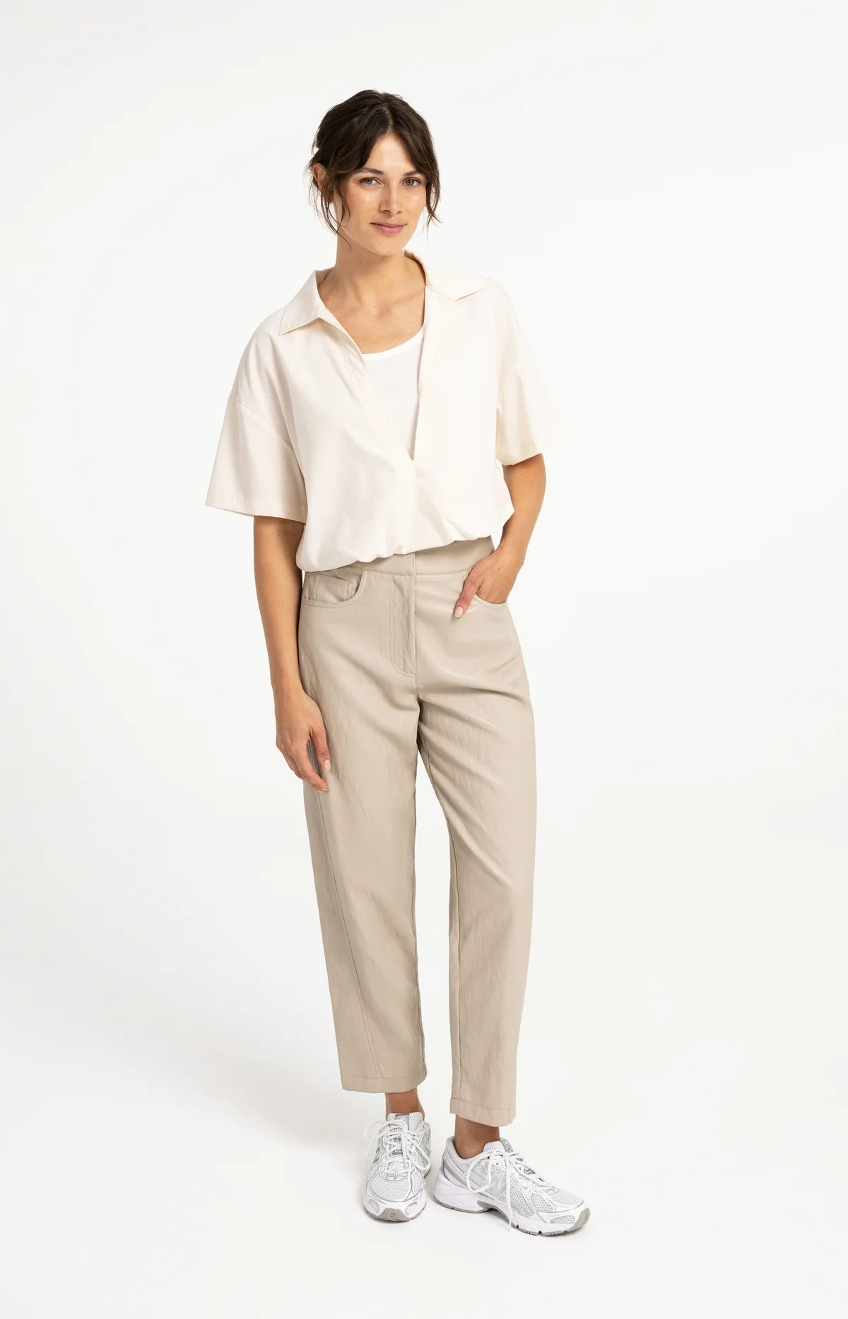 YAYA Faux Leather Trouser