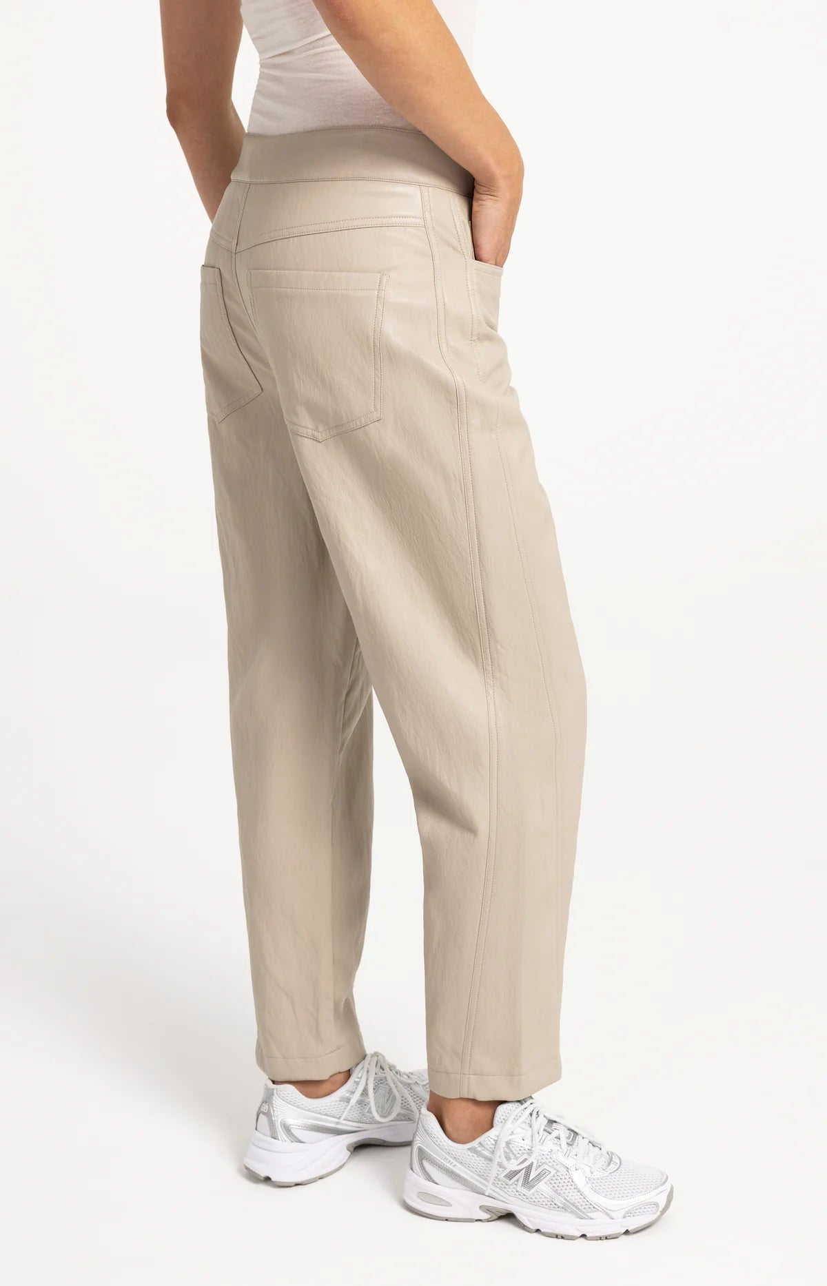 YAYA Faux Leather Trouser