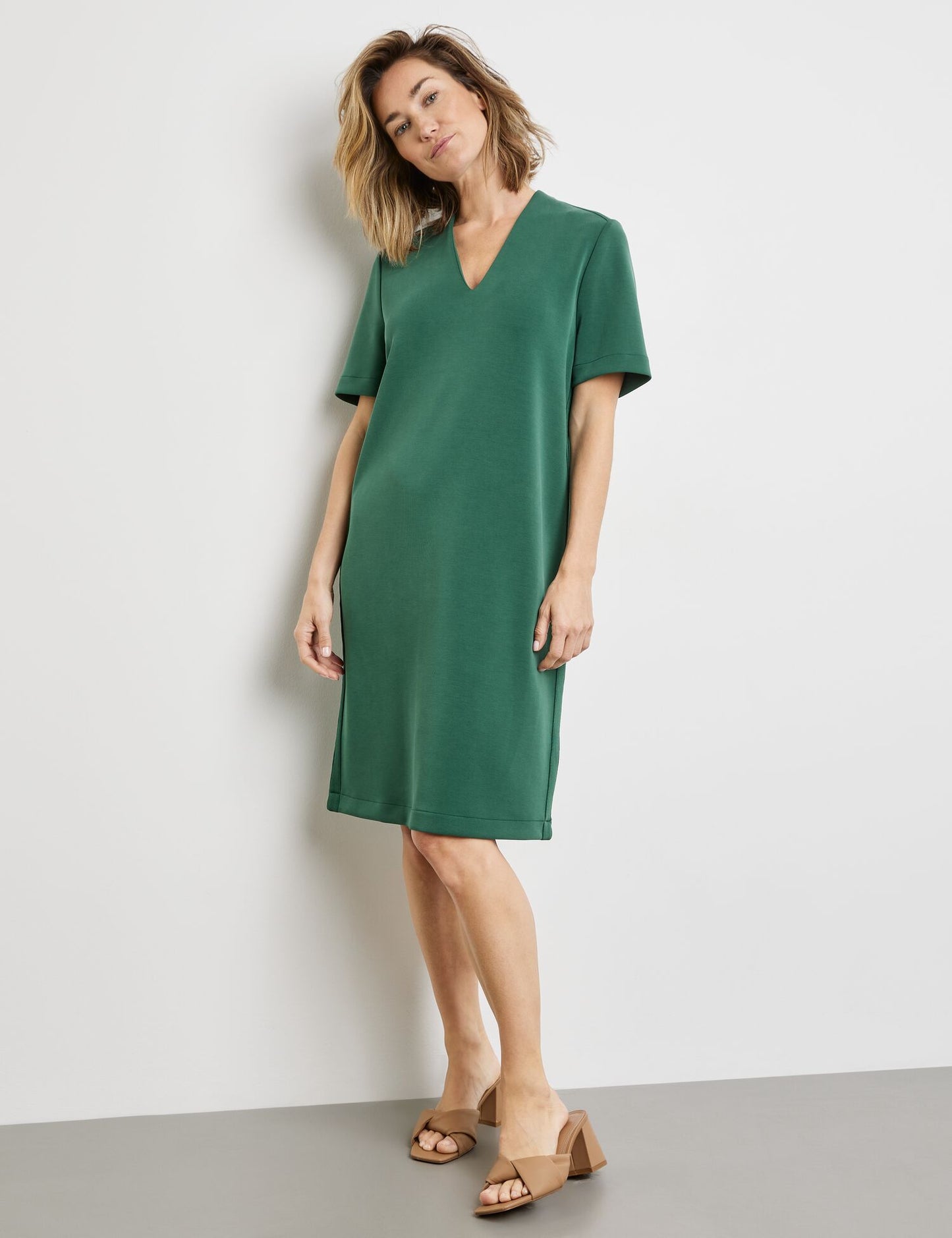 Gerry Weber Scuba V-Neck Dress