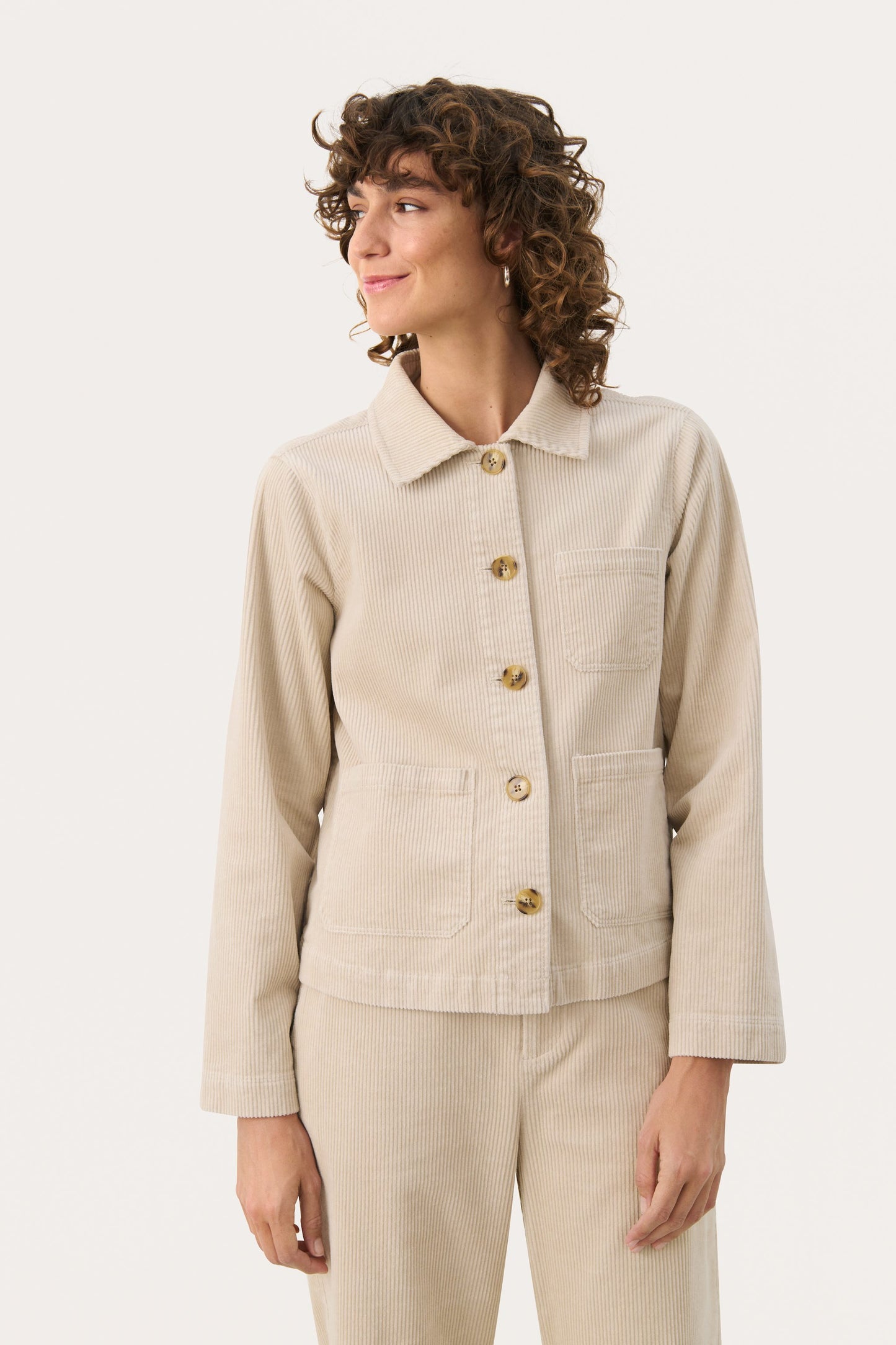 Part Two Lone Button Collar Jacket