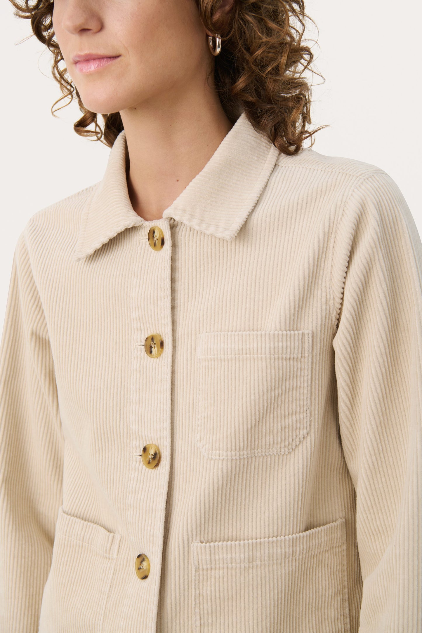 Part Two Lone Button Collar Jacket