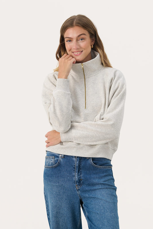 Part Two Lailah Half Zip Sweatshirt