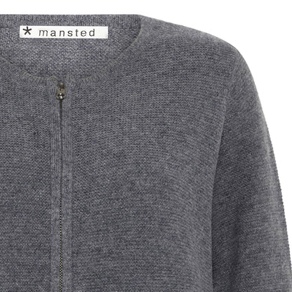Mansted Gertrud Zip Up Wool Cardigan