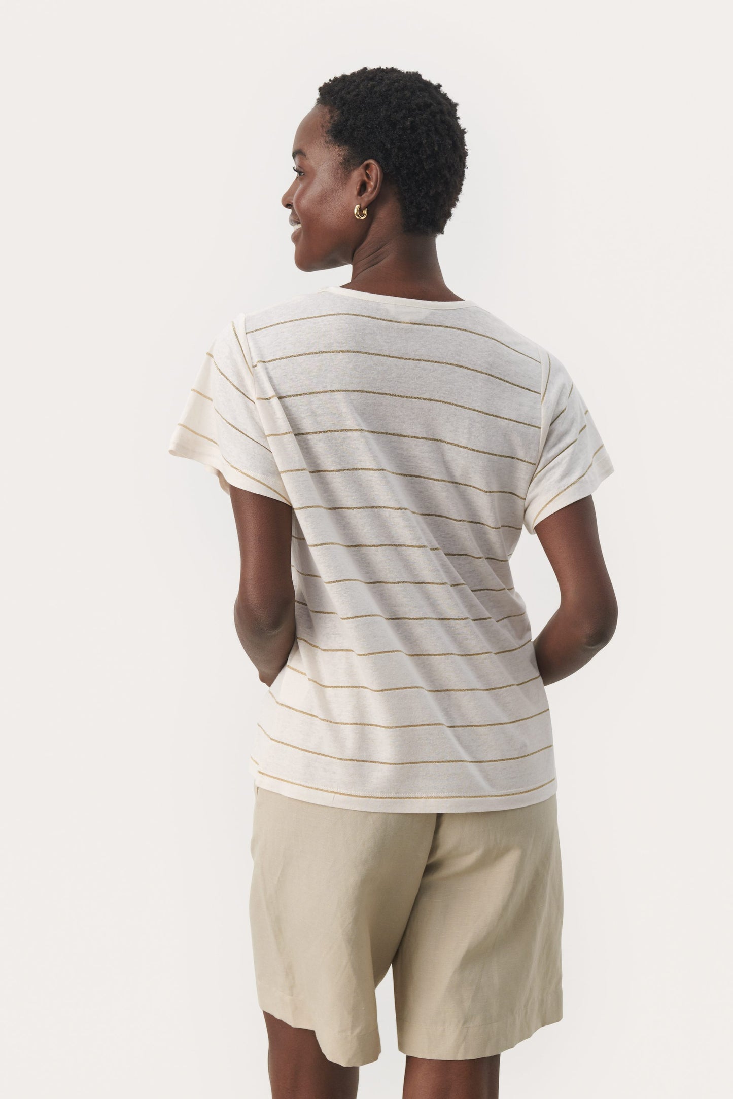 Part Two Gesigne Stripe Linen T-Shirt