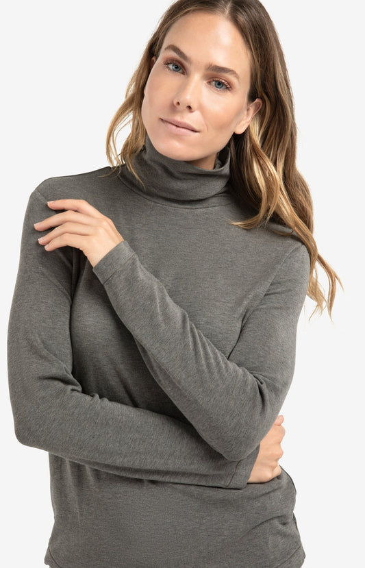 YAYA Jersey Knit Turtleneck