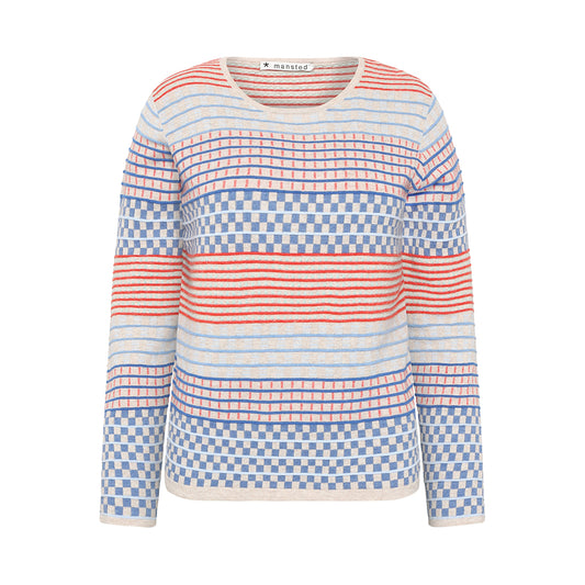 Mansted Hibiscus Mixed Stripe Sweater