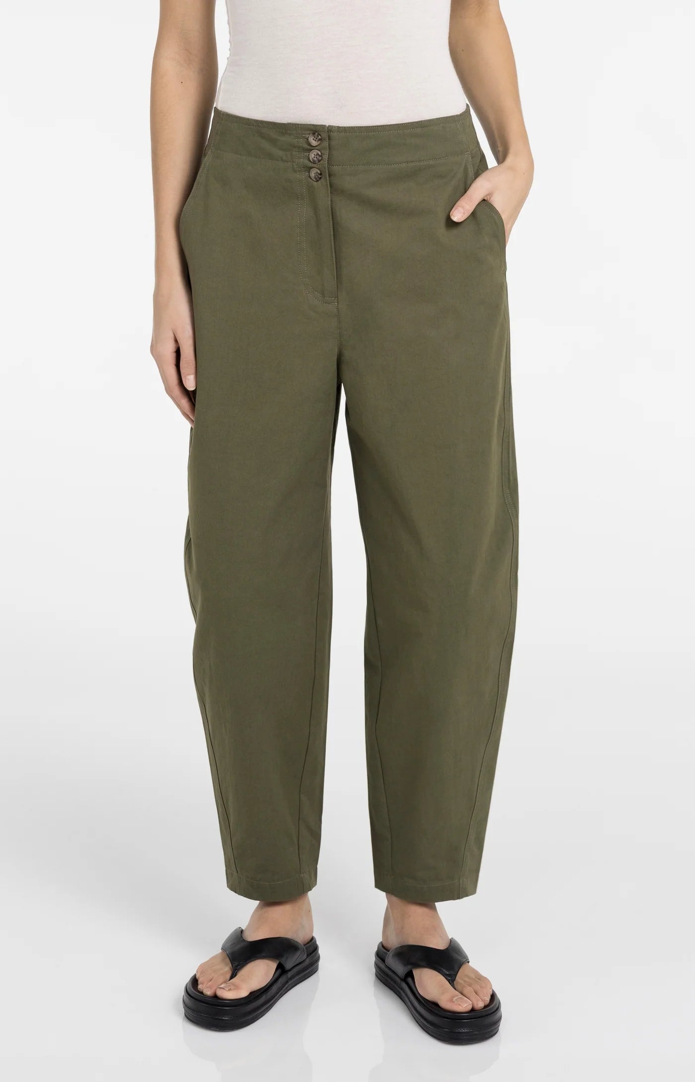 YAYA High Waist Barrel Pant