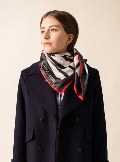 Saint James Carre Coeur Square Scarf
