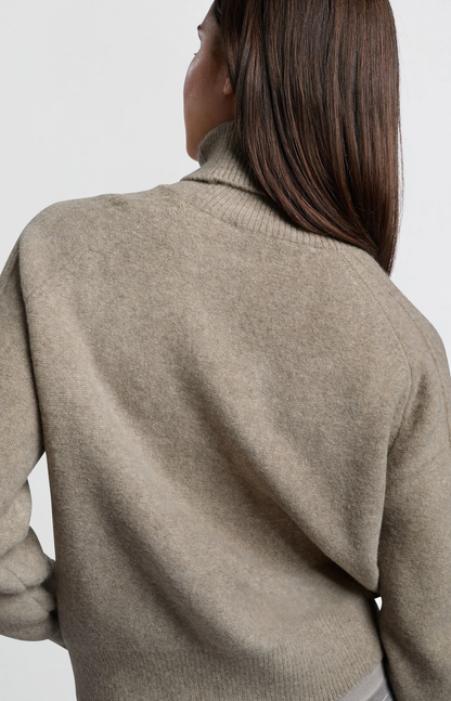 YAYA Cable Knit Turtleneck Sweater