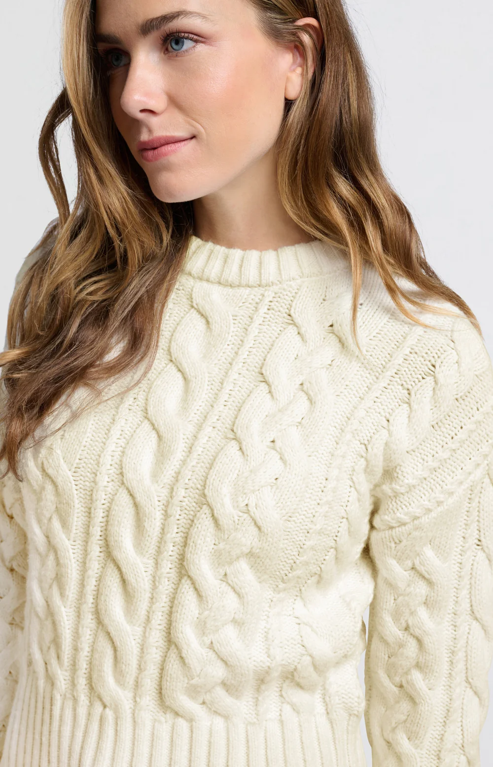 YAYA Cable Knit Sweater