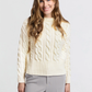 YAYA Cable Knit Sweater