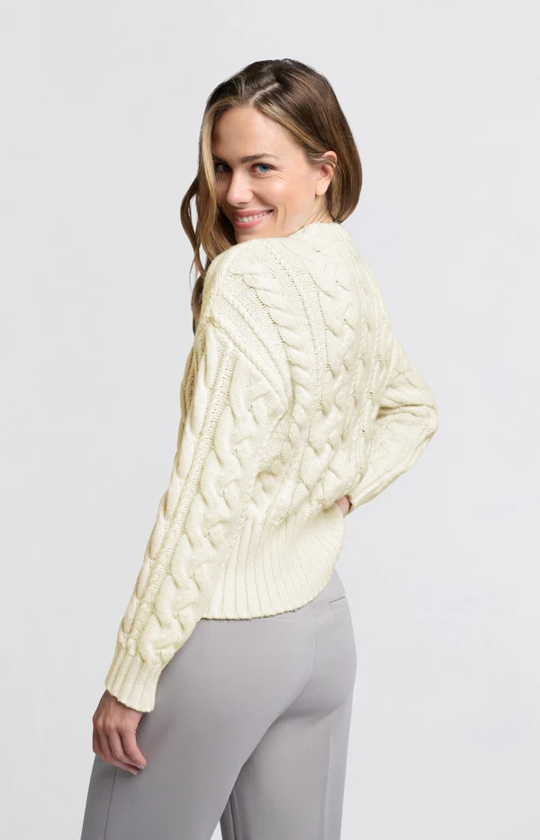 YAYA Cable Knit Sweater