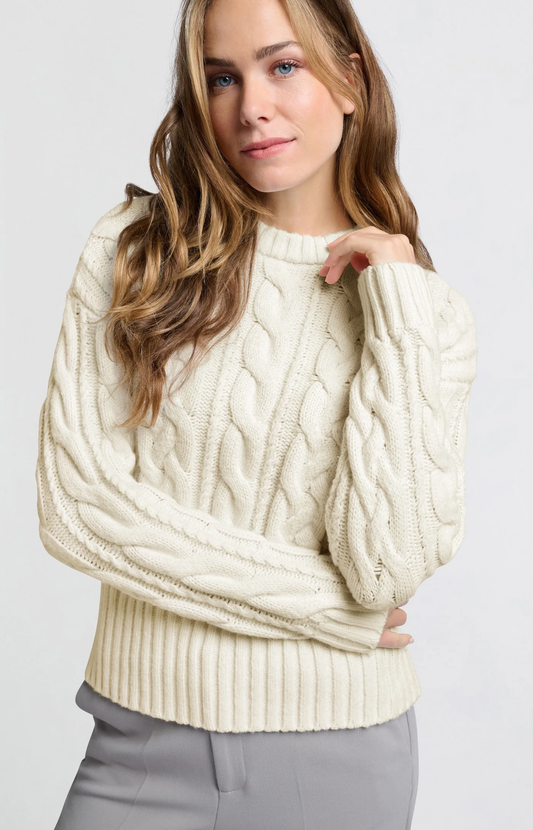 YAYA Cable Knit Sweater