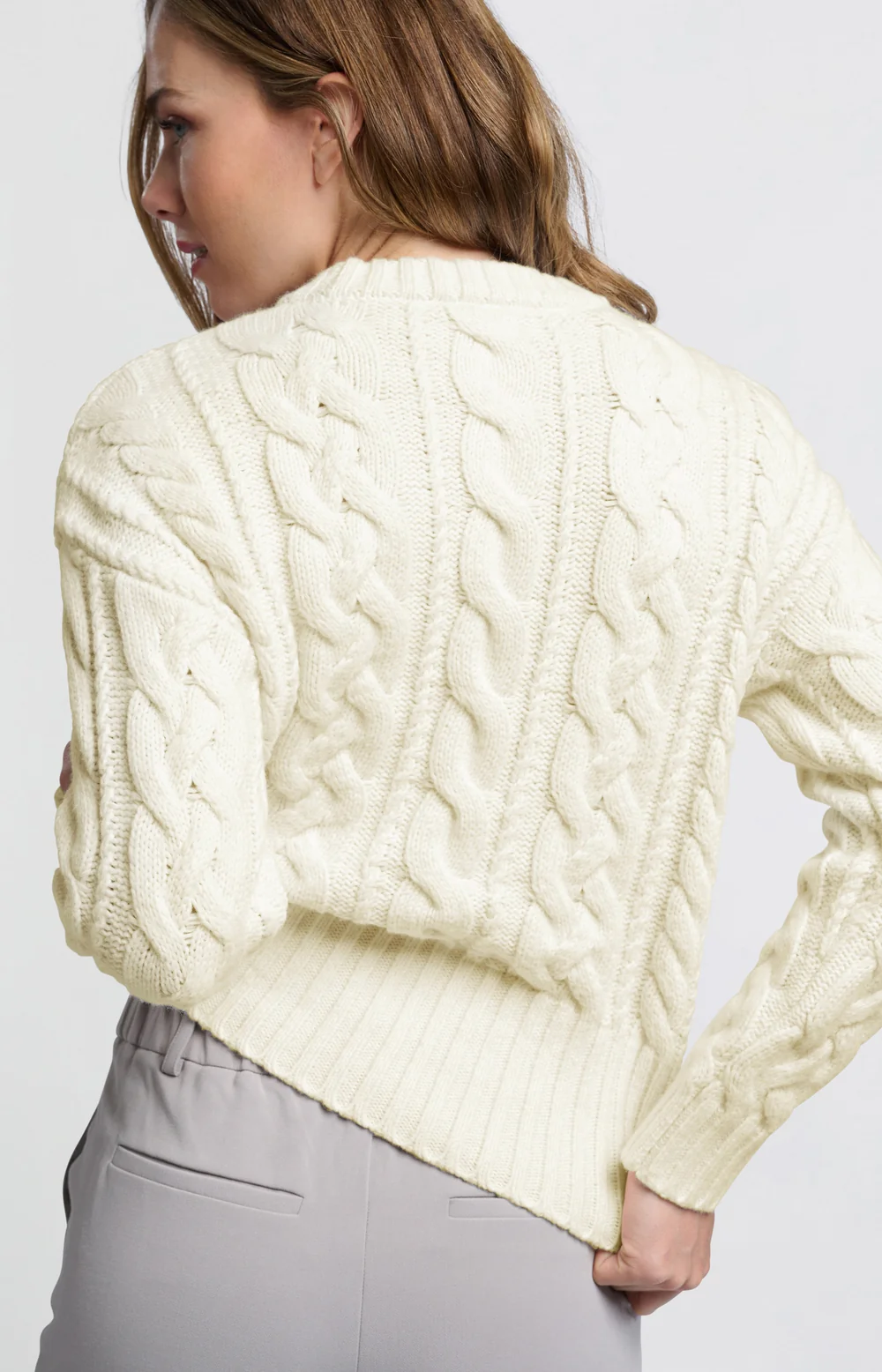 YAYA Cable Knit Sweater