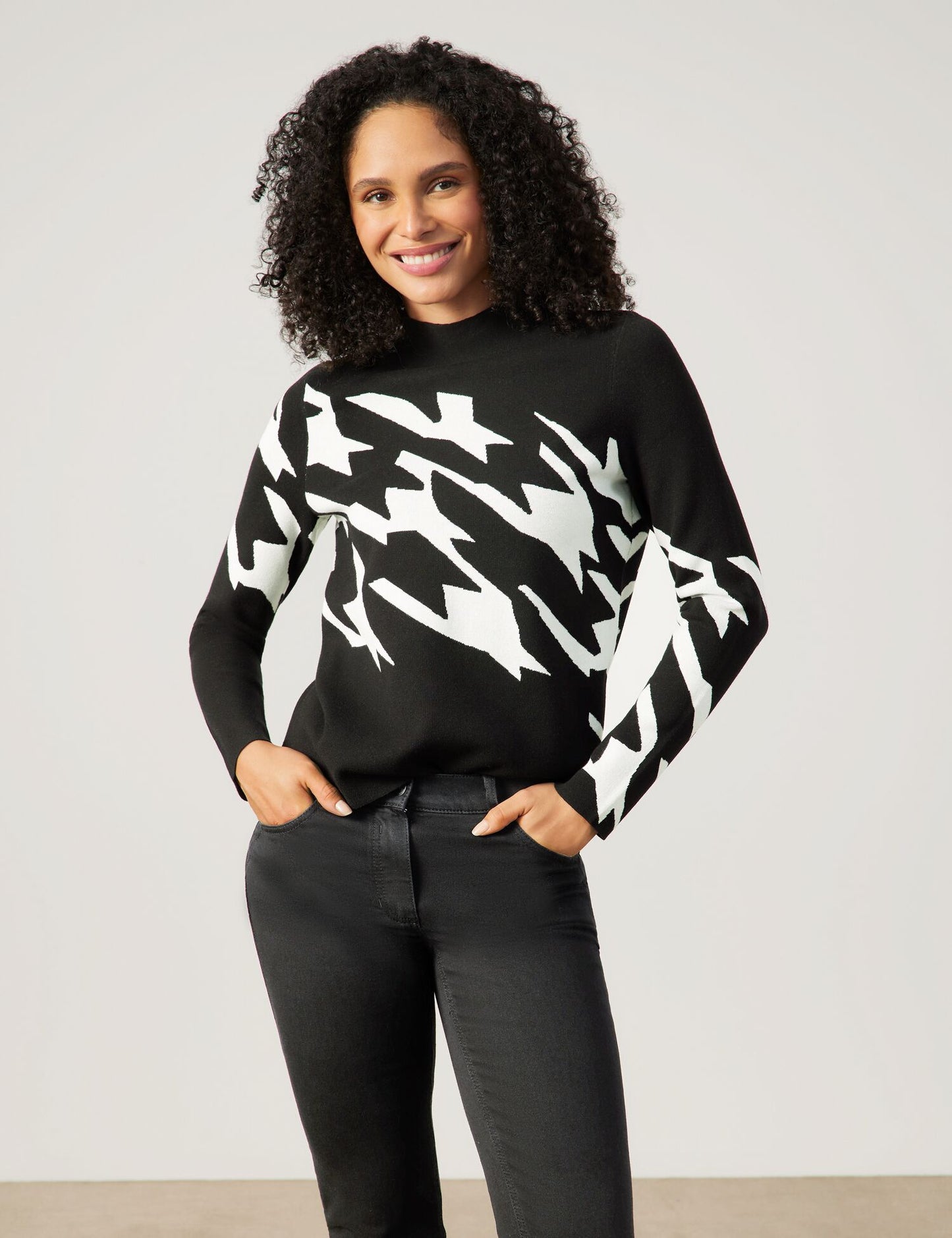 Gerry Weber Print Fine Knit Jumper