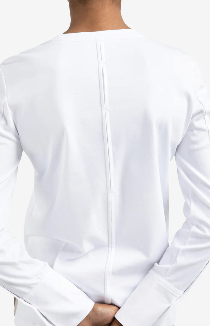 YAYA Jersey Crew Neck Long Sleeve Top