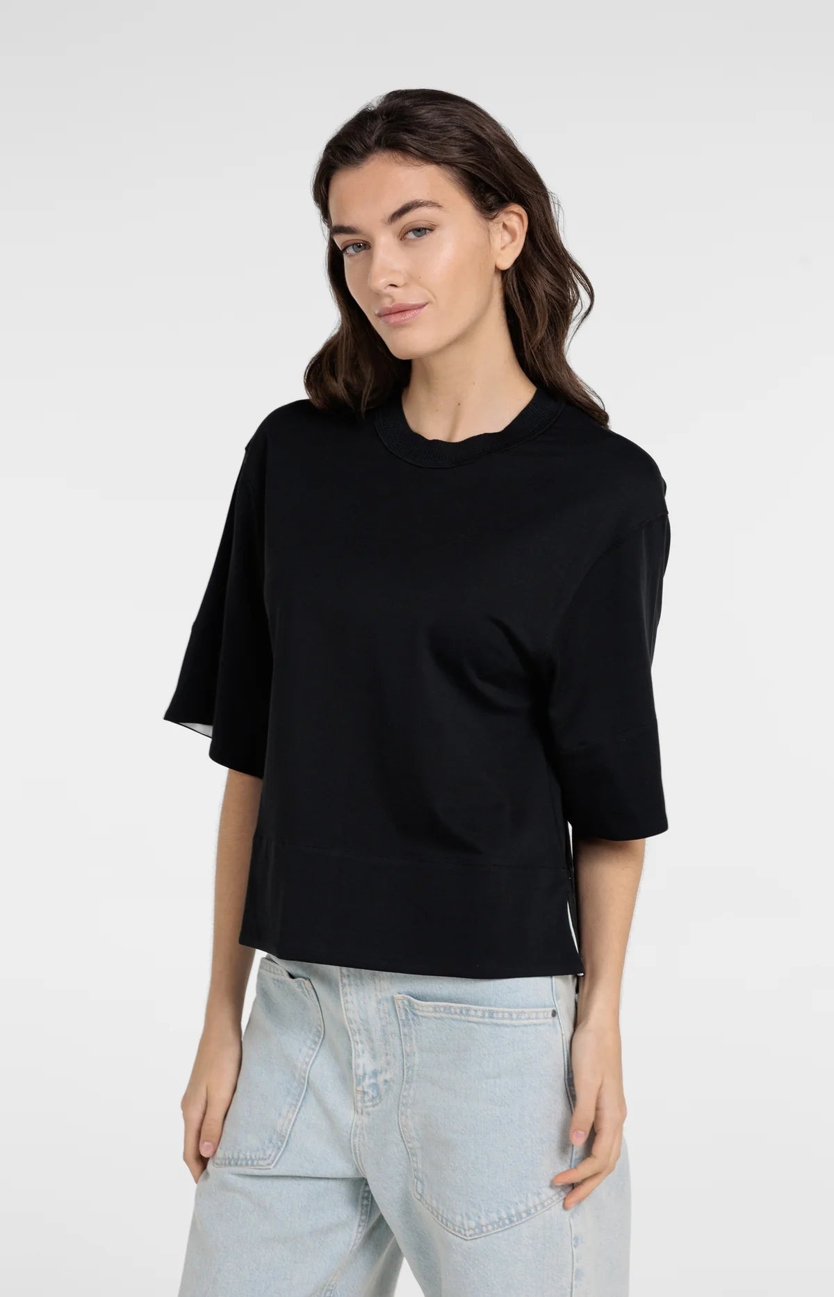 YAYA T-shirt with Cuff Detail