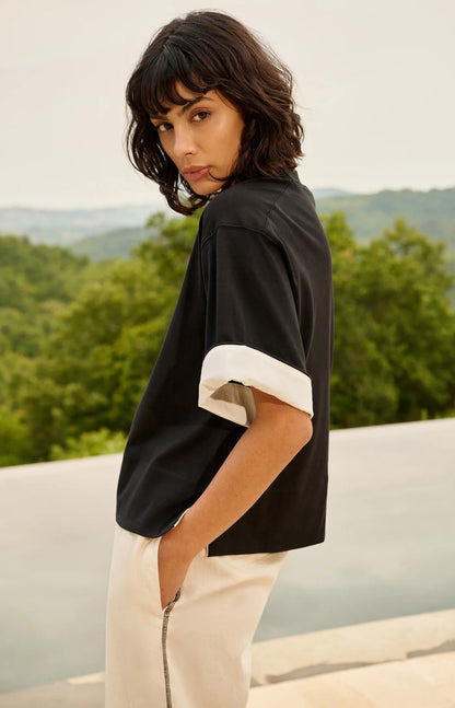 YAYA T-shirt with Cuff Detail