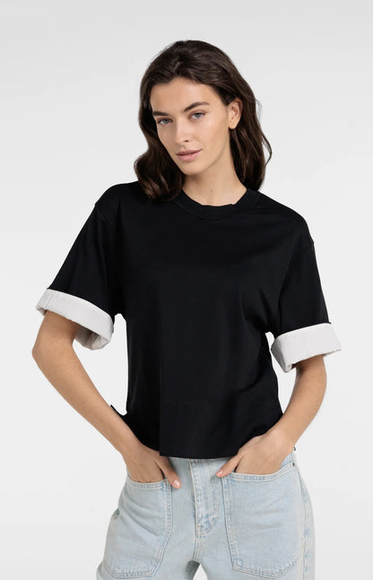 YAYA T-shirt with Cuff Detail
