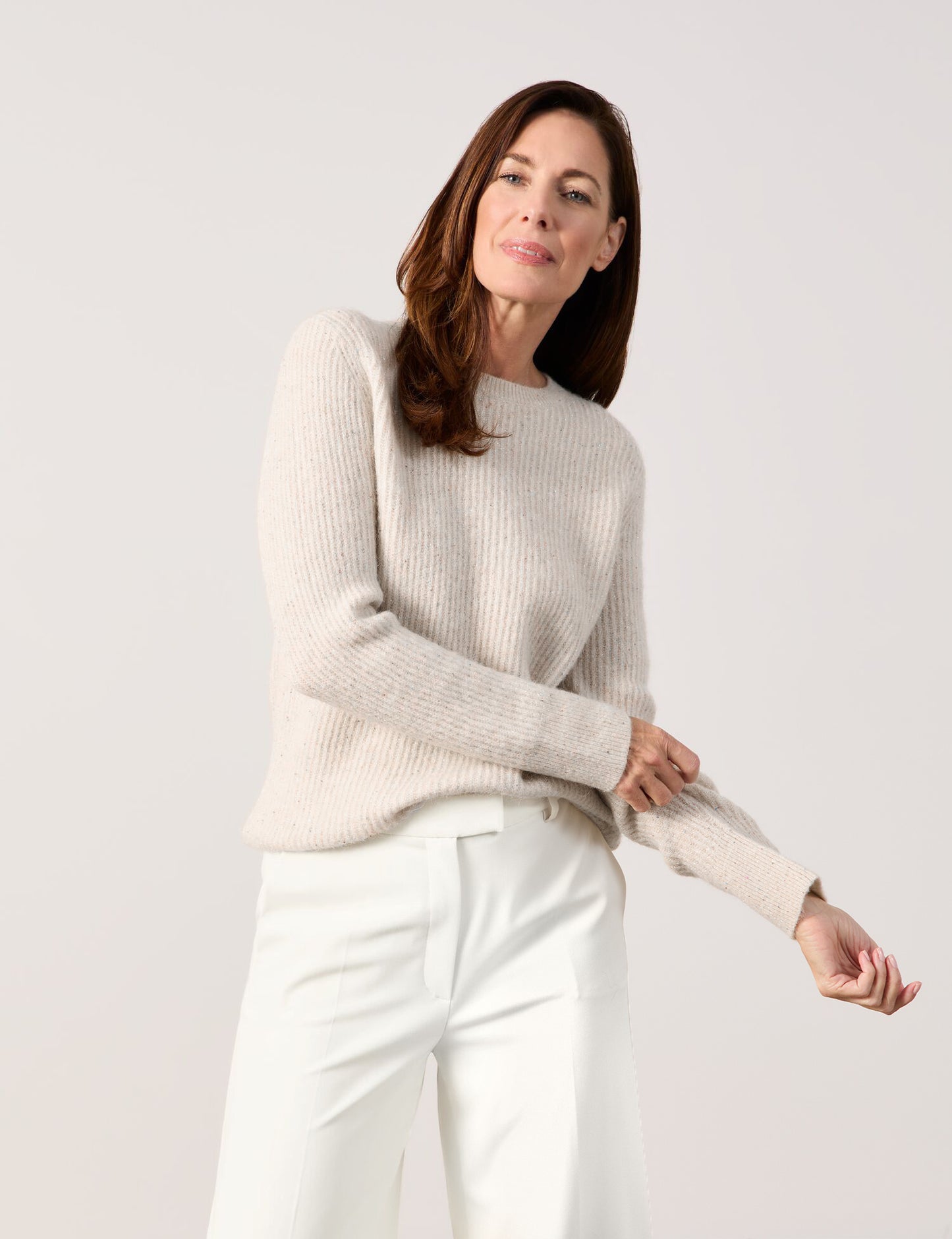 Gerry Weber Cozy Ribbed Sweater with Sparkle