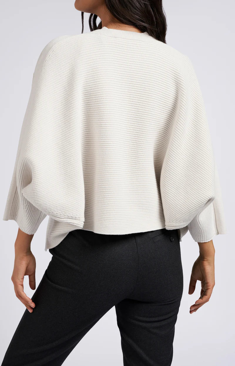 YAYA Batwing Ribbed Cardigan