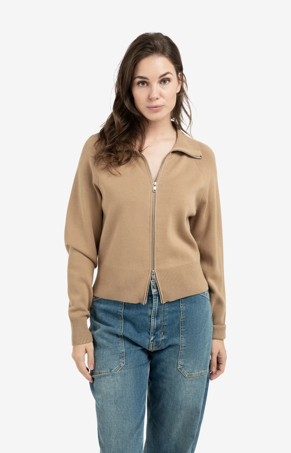 YAYA Zip Cardigan