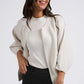 YAYA Batwing Ribbed Cardigan