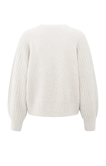 YAYA Rib Sleeve Sweater