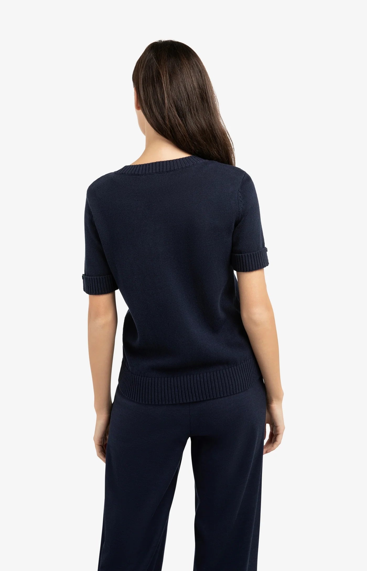 YAYA Knit Short Sleeve Top