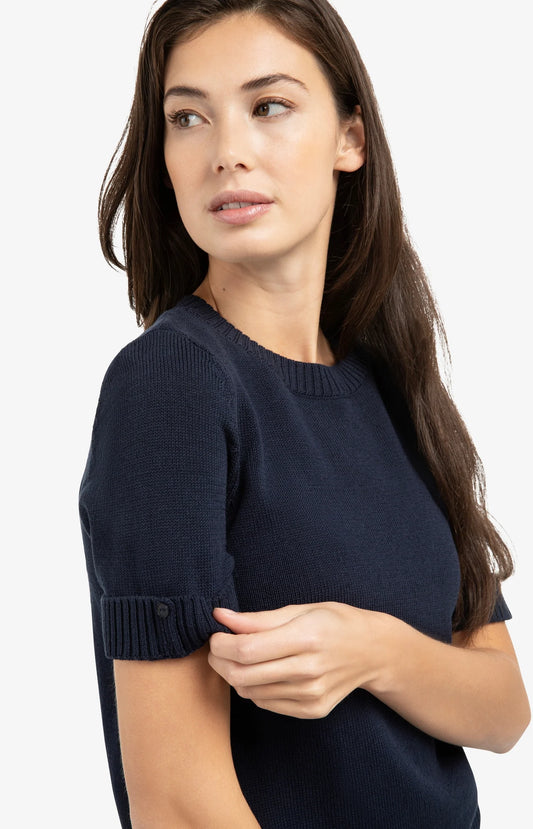 YAYA Knit Short Sleeve Top